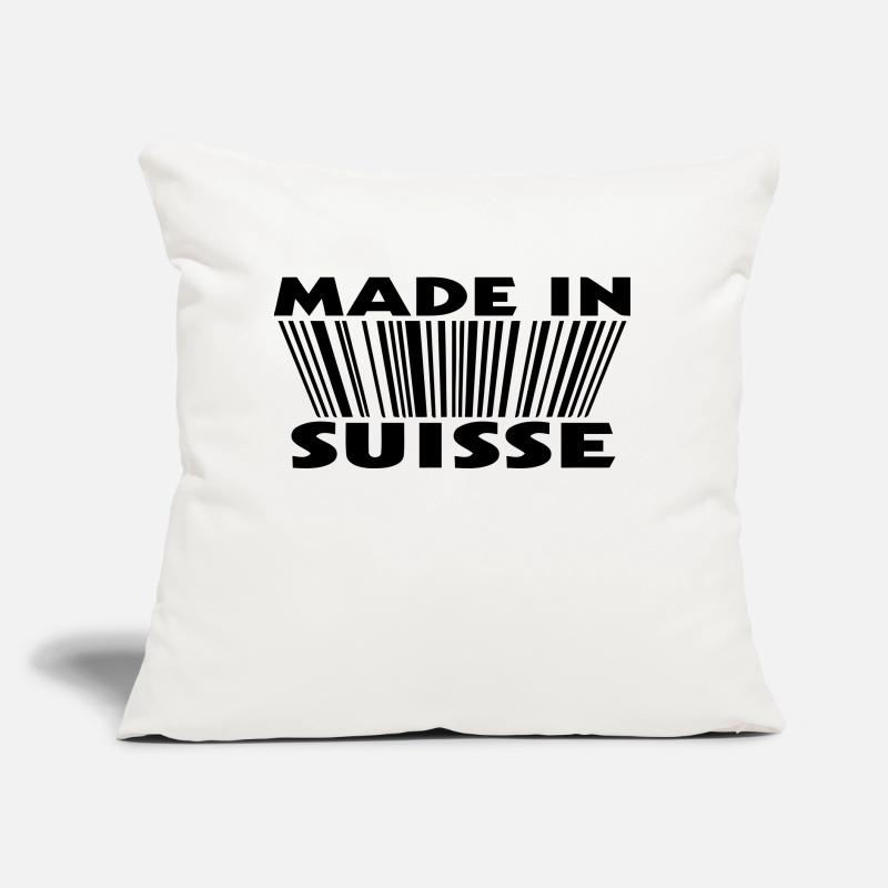 Made in suisse 3D code Sofa pillow with filling 45cm x 45cm