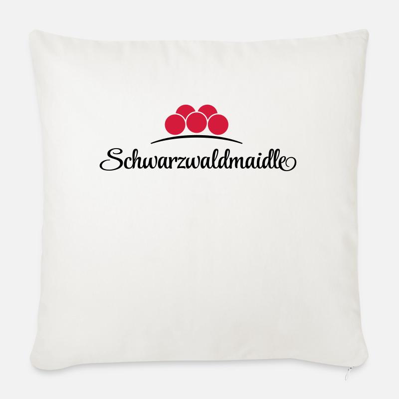 Schwarzwaldmaidle - Sofakissen mit Füllung 45 x 45 cm - Naturweiß