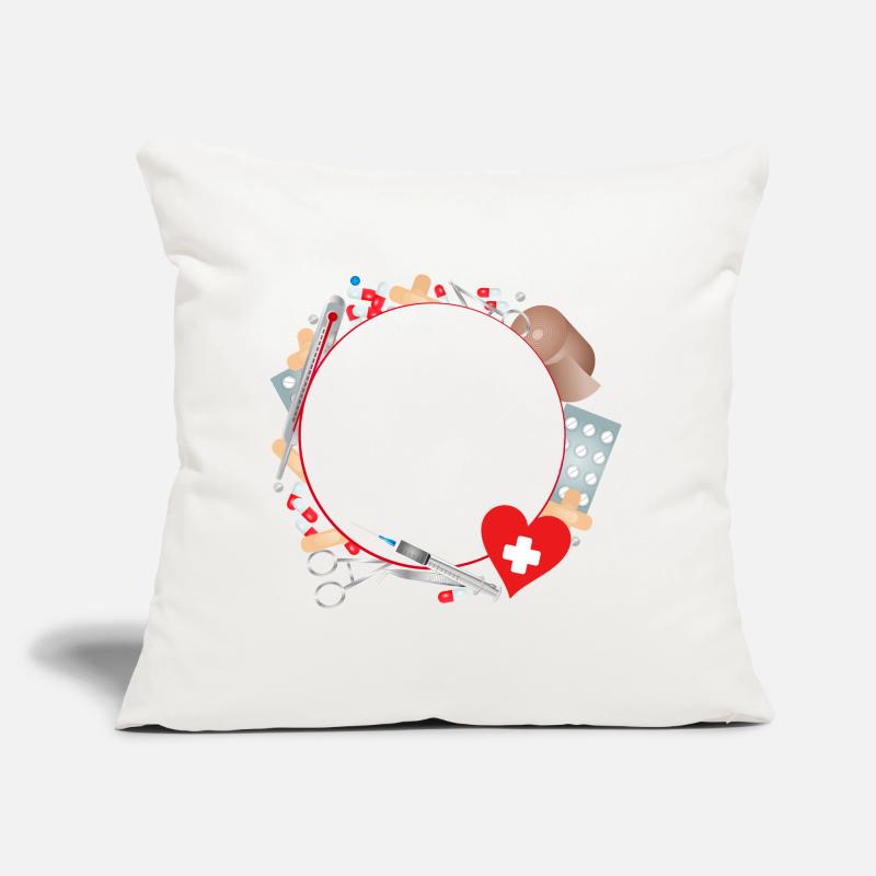 First aid kit or first aid kit as a frame Sofa pillow with filling 45cm x 45cm