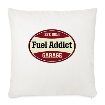 Fuel Addict - Sofakissen mit Füllung 45 x 45 cm - Naturweiß  - Vorne