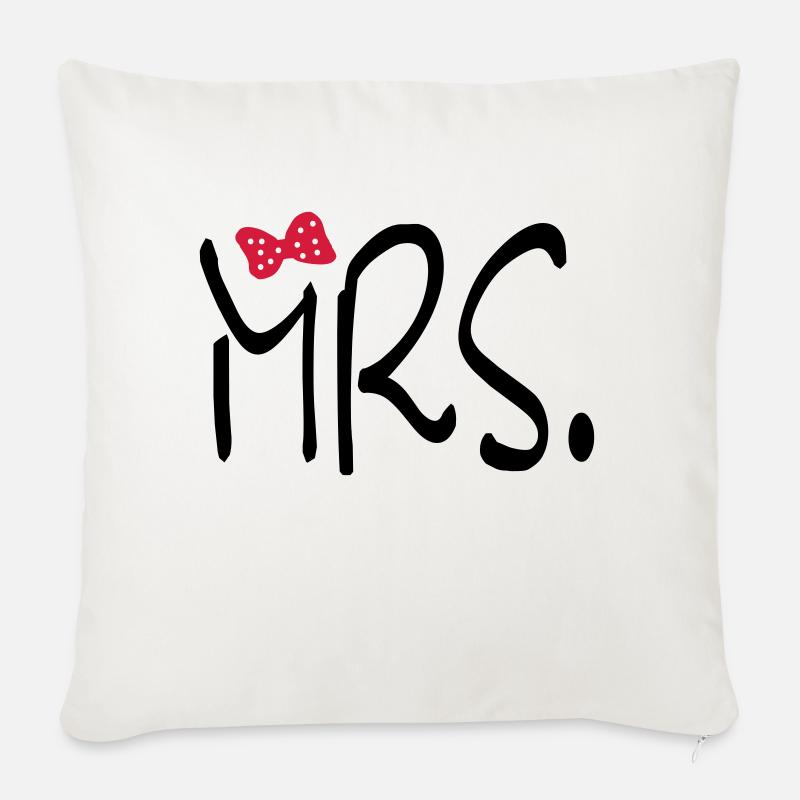 mrs - Sofakissen mit Füllung 45 x 45 cm - Naturweiß 