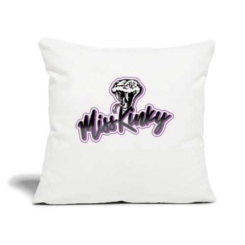 Logo Miss Kinky violet - Coussin et housse de 45 x 45 cm
