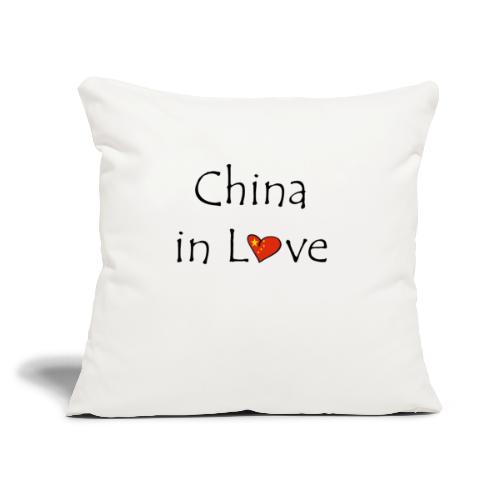 china in love - Cuscino da divano 45 x 45 cm con riempimento