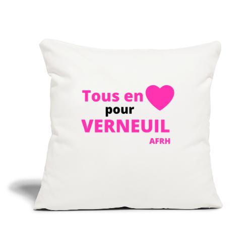 Tous en coeur pour Verneuil - Coussin et housse de 45 x 45 cm