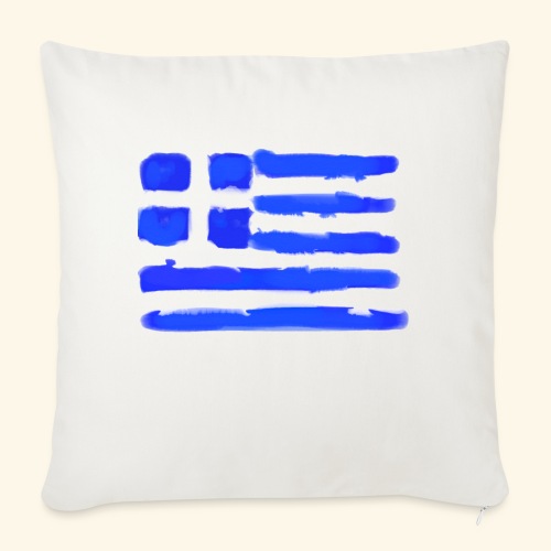 Greek flag - Soffkudde med stoppning 45 x 45 cm
