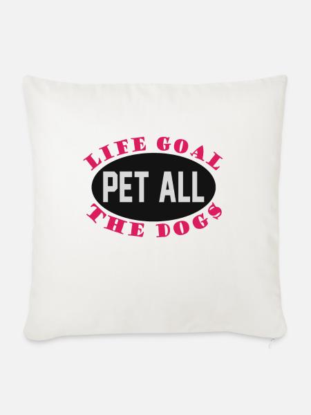 PawPrint Couture - Sofakissen mit Füllung 45 x 45 cm - Naturweiß 