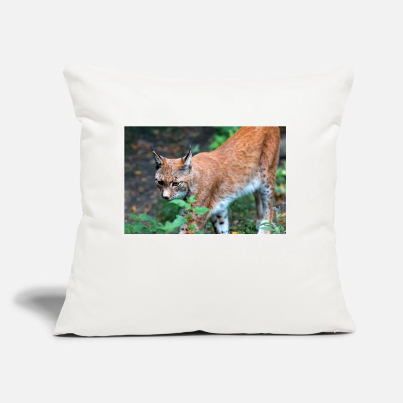 Eurasischer Luchs oder Nördlicher Luchs Sofakissen mit Füllung 45 x 45 cm