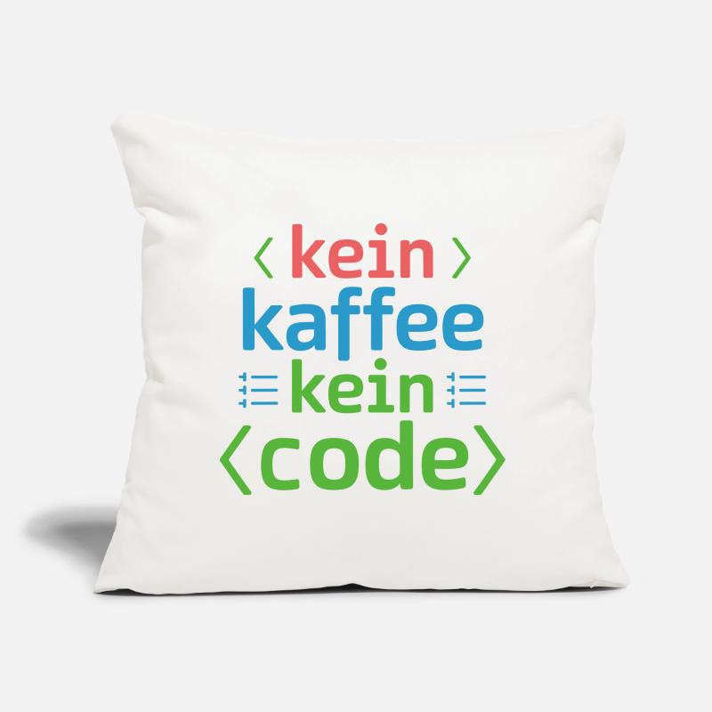 No Coffee No Code Programmeur Informaticien Coussin et housse de 45 x 45 cm