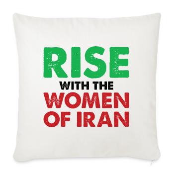 Women Life Freedom Iran Women's Rights - Sofa pillow with filling 45cm x 45cm - natural white - Front