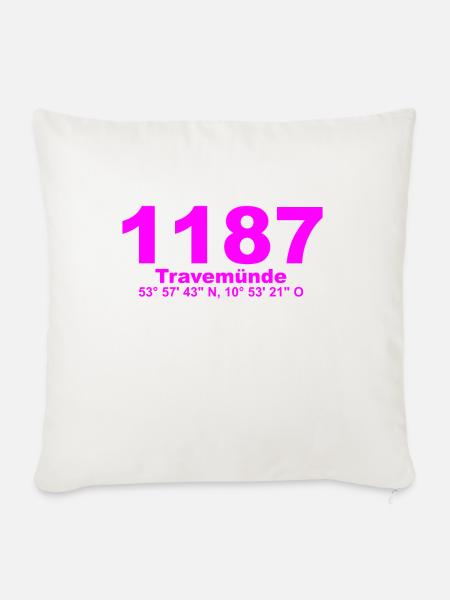 TRV 1187 2 - Sofakissen mit Füllung 45 x 45 cm - Naturweiß
