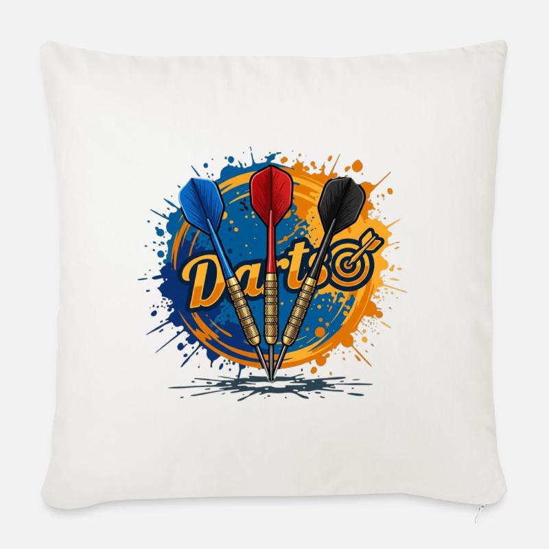Dartsplash Farbexplosion - Sofakissen mit Füllung 45 x 45 cm - Naturweiß 
