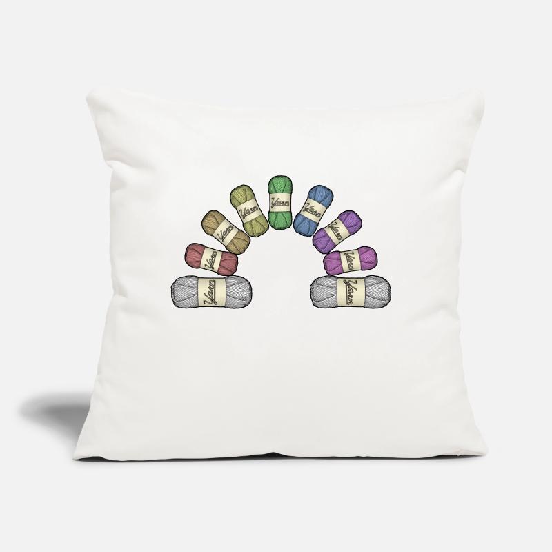 Regenbogen oder Garn Sofakissen mit Füllung 45 x 45 cm