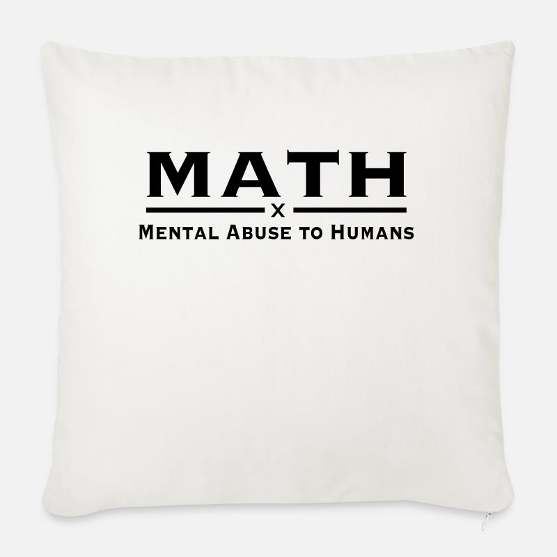 math - Sofakissen mit Füllung 45 x 45 cm - Naturweiß 