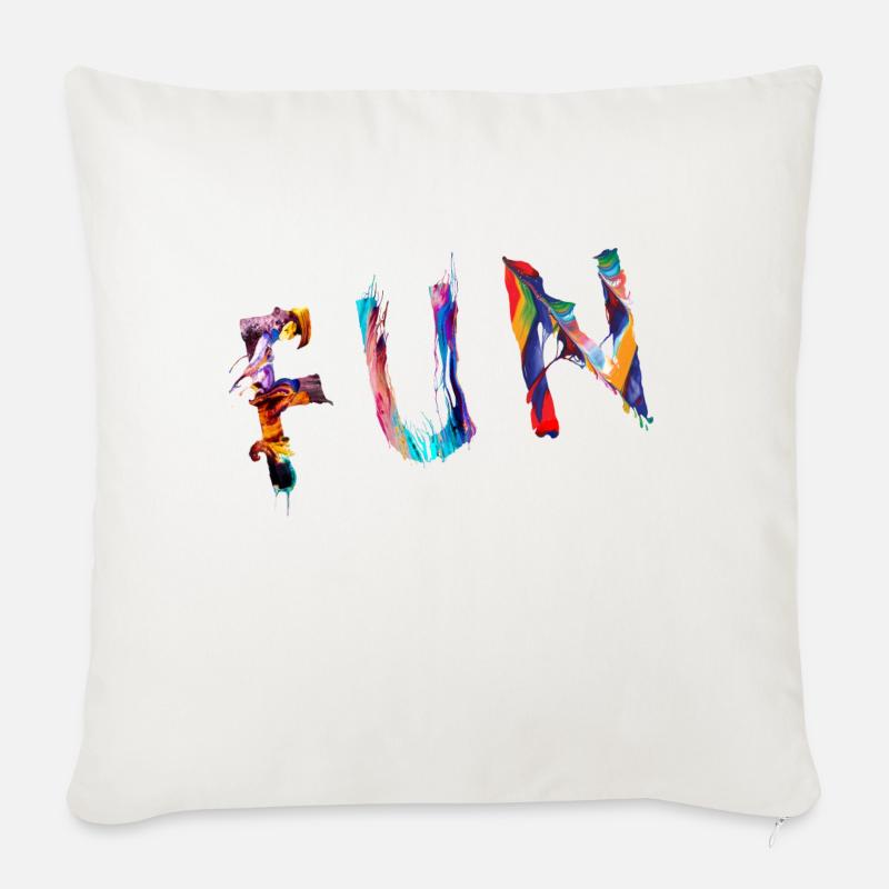 Fun 2 - Sofakissen mit Füllung 45 x 45 cm - Naturweiß 