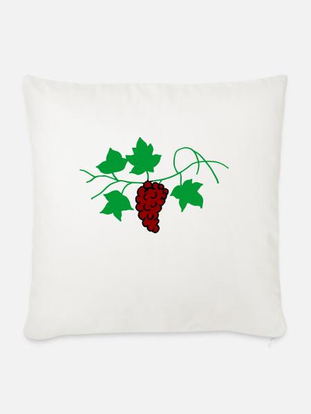 Grapes - Sofakissen mit Füllung 45 x 45 cm - Naturweiß 