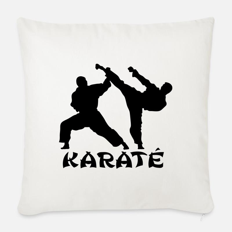 Karate - Sofakissen mit Füllung 45 x 45 cm - Naturweiß 