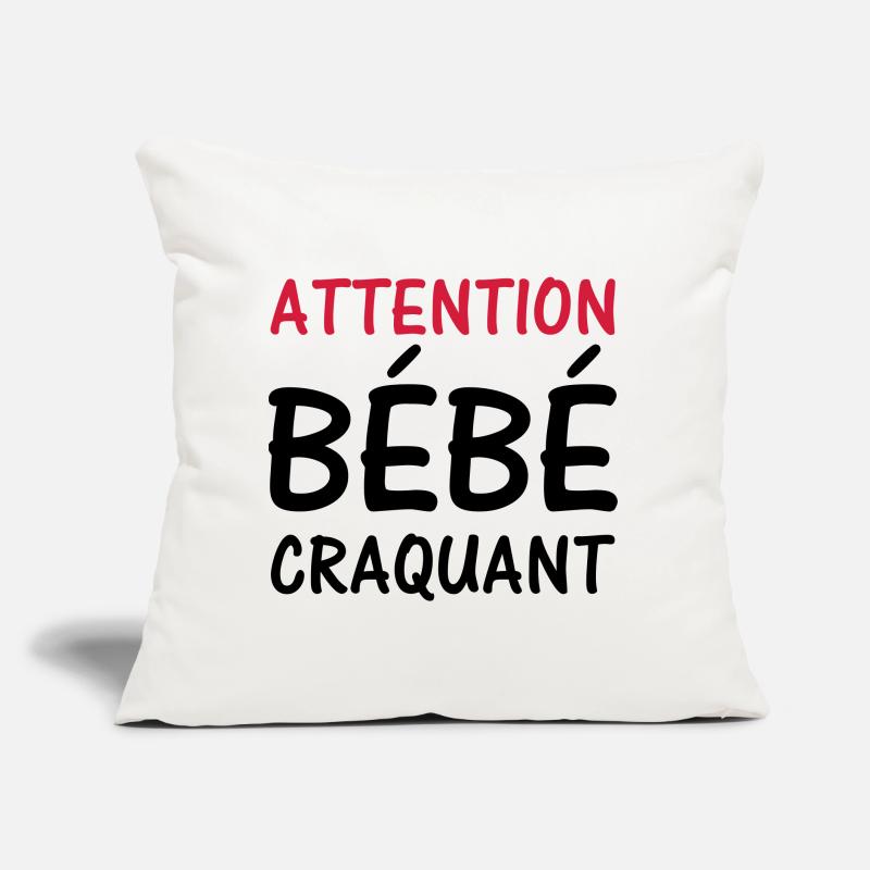 Attention BEBE craquant ! Coussin et housse de 45 x 45 cm