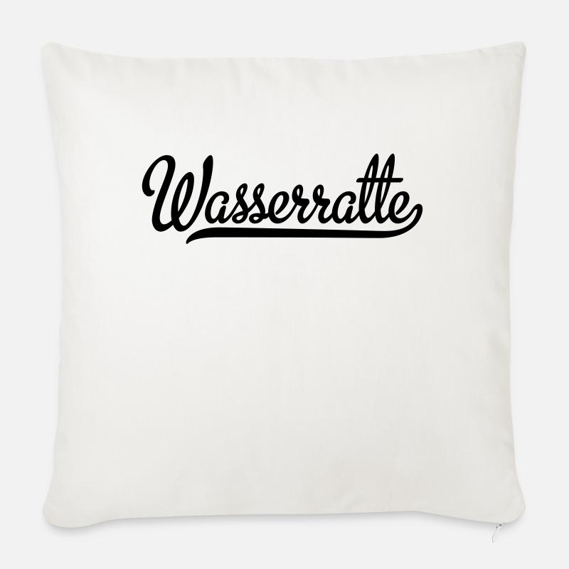 Wasserratte - Sofakissen mit Füllung 45 x 45 cm - Naturweiß 