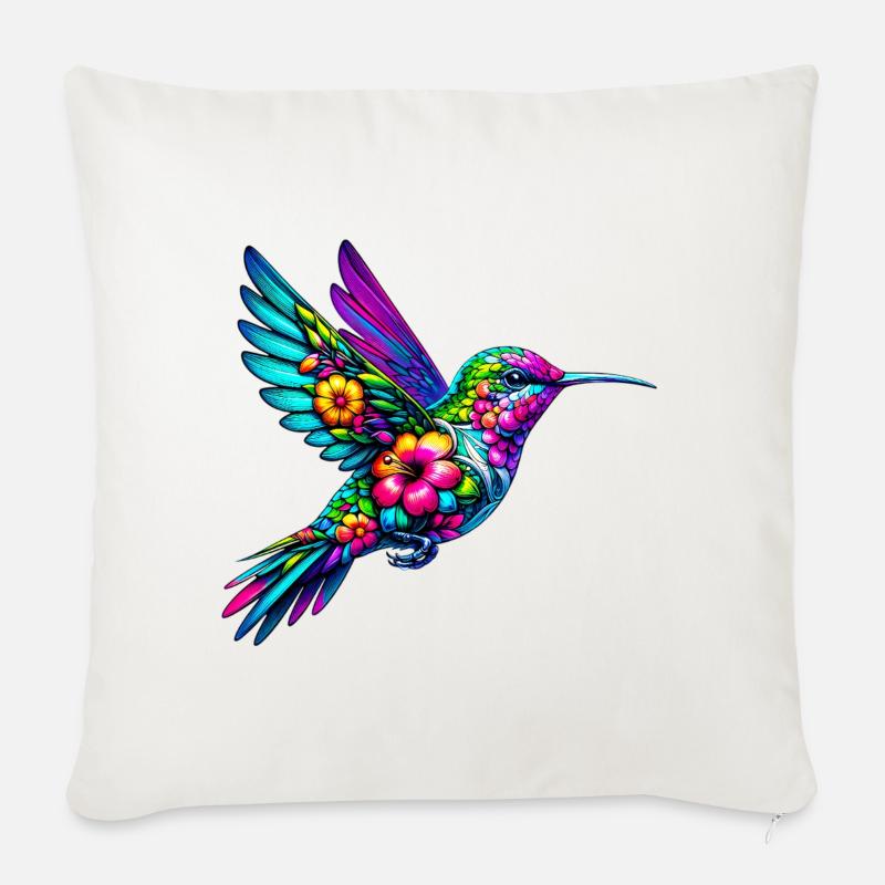 Kolibri - Sofakissen mit Füllung 45 x 45 cm - Naturweiß 