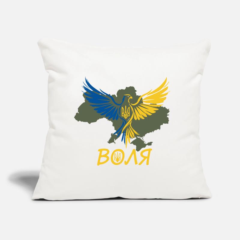 Volya Eagle on Ukraine Map Sofa pillow with filling 45cm x 45cm