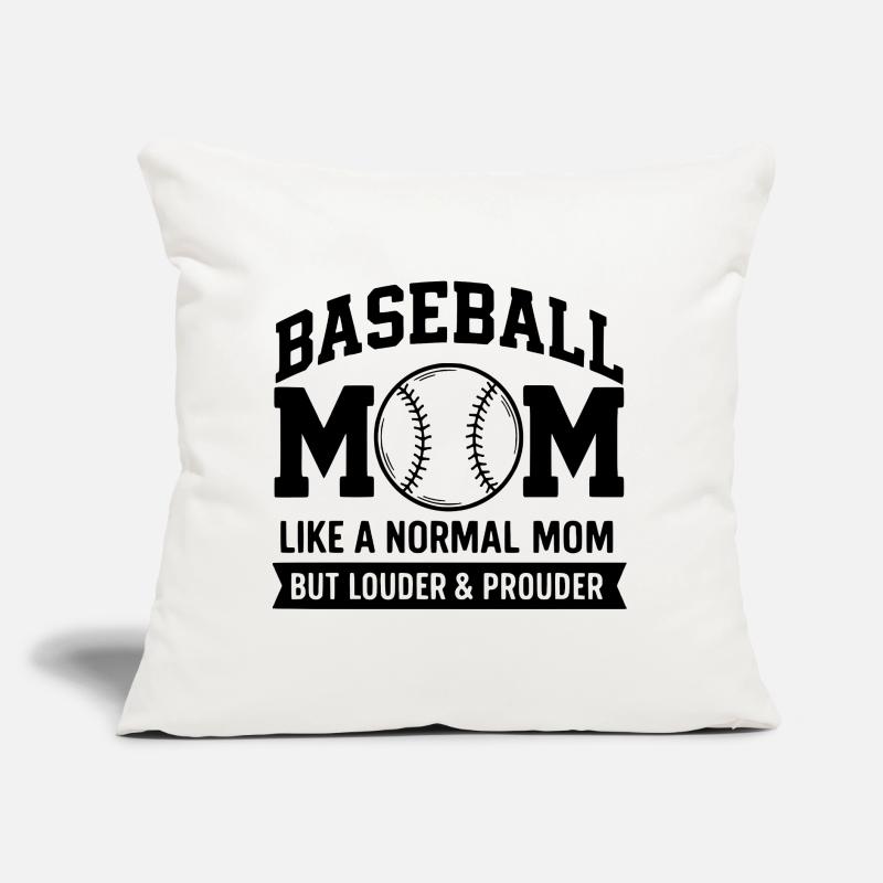 Stolze Baseball-Mutter Zitat Baseball-Mutter Sofakissen mit Füllung 45 x 45 cm