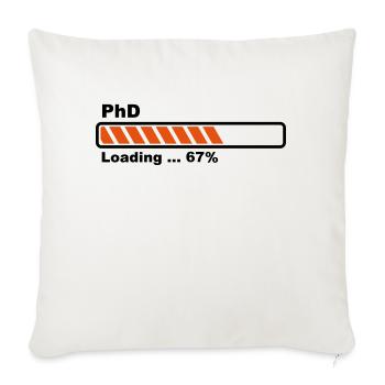 PhD Loading - Sofakissen mit Füllung 45 x 45 cm - Naturweiß  - Vorne