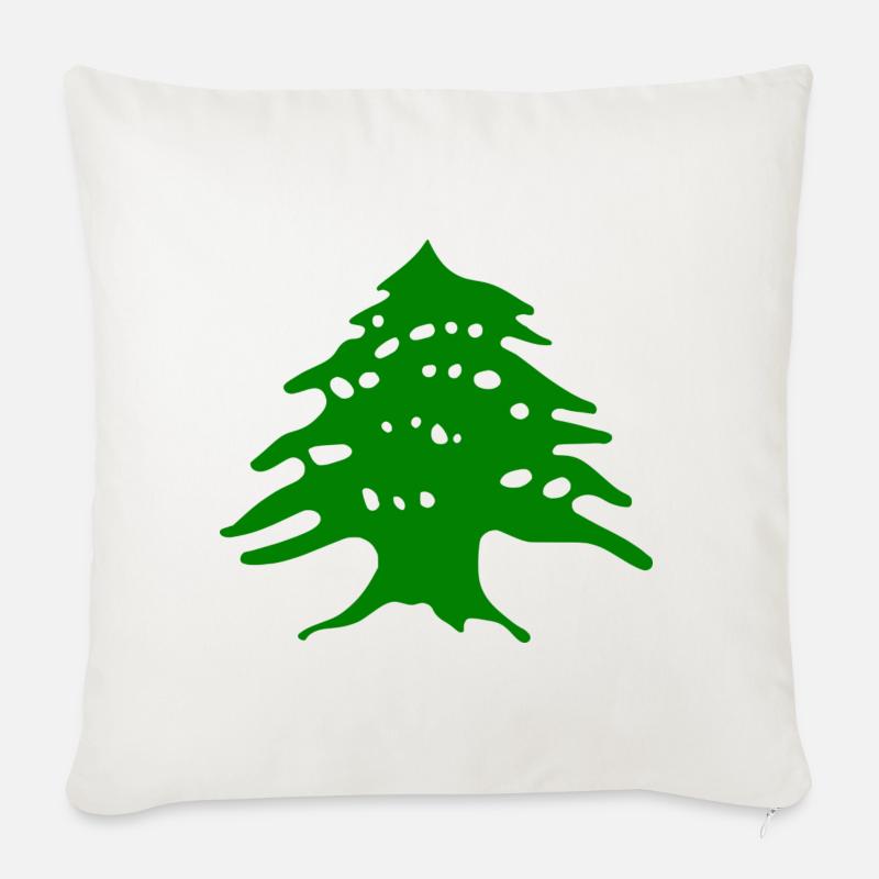 Libanon - Sofakissen mit Füllung 45 x 45 cm - Naturweiß 