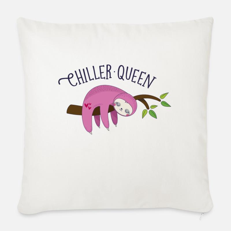 Chiller Queen - Sofakissen mit Füllung 45 x 45 cm - Naturweiß 