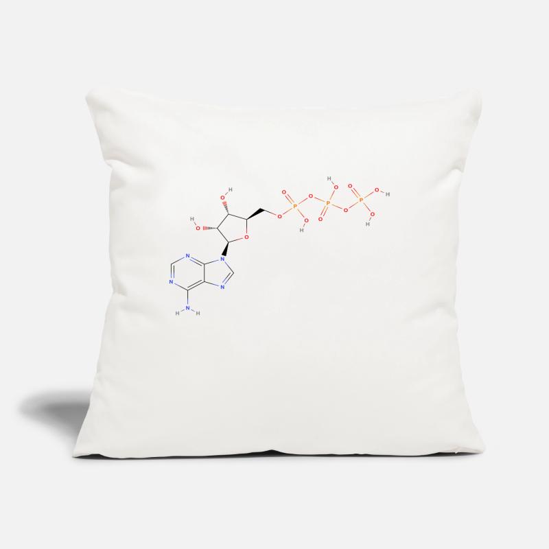 Adenosine triphosphate Molecule - Colored Structur Sofa pillow with filling 45cm x 45cm
