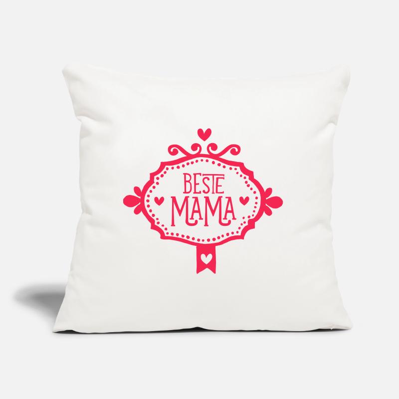 Beste Mama Muttertagsgeschenk Herz rot Sofakissen mit Füllung 45 x 45 cm
