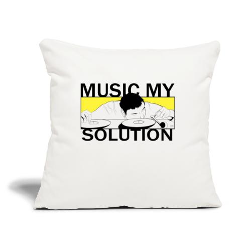 MUSIC MY SOLUTION - Coussin et housse de 45 x 45 cm