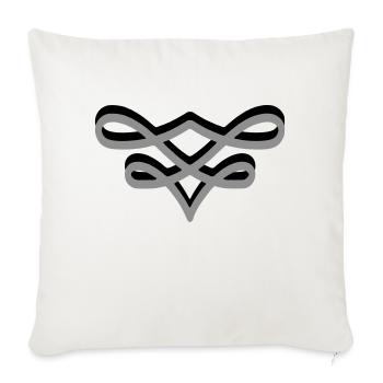 S’épanouit petit 2 bicolore - Coussin et housse de 45 x 45 cm - blanc nature - Devant