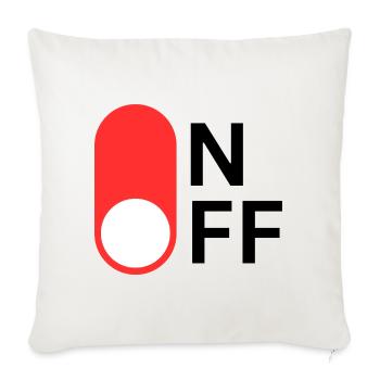 ON/OFF mode - Sofa pillow with filling 45cm x 45cm - natural white - Front