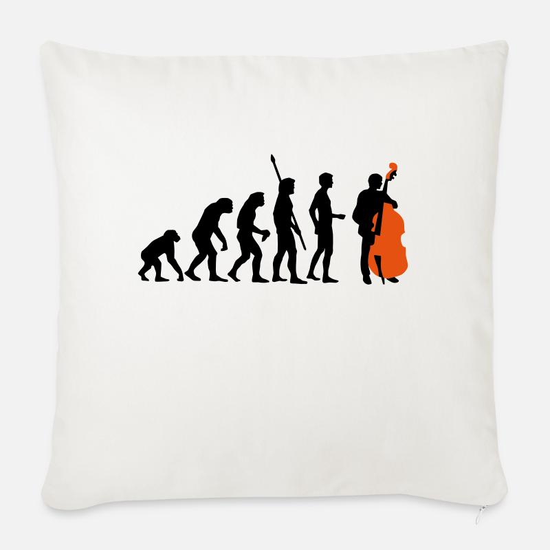 evolution_bass_2c - Sofakissen mit Füllung 45 x 45 cm - Naturweiß 