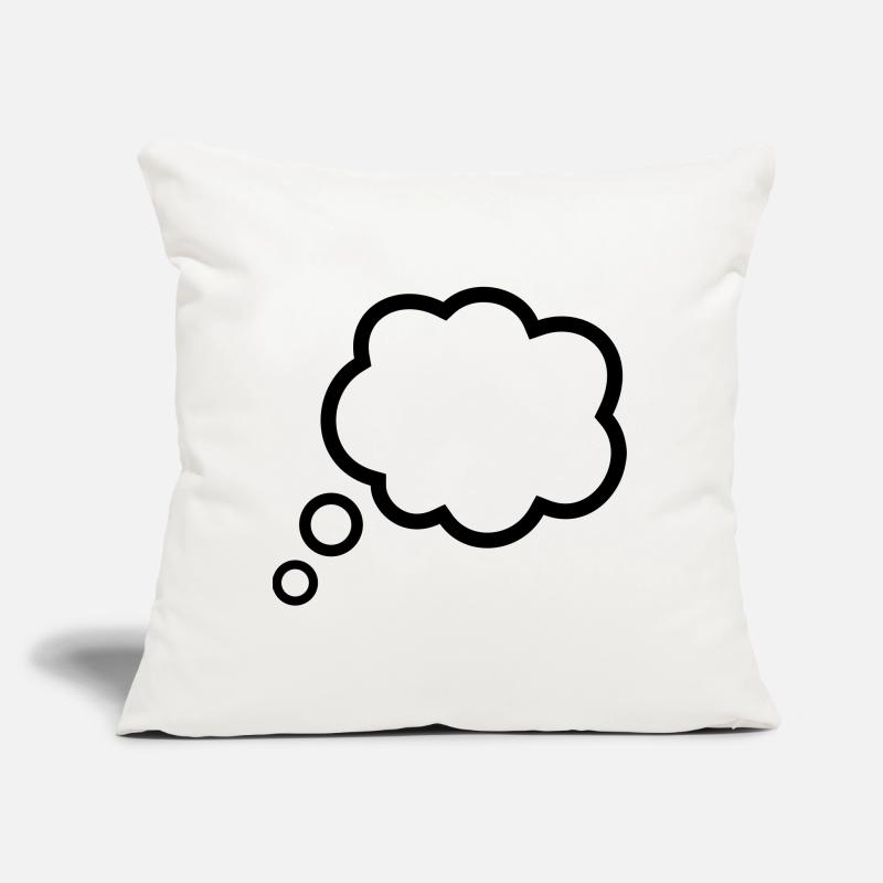 Thinking Bubble Comic Thought Bubble Bubble Thoughts Sofa pillow with filling 45cm x 45cm