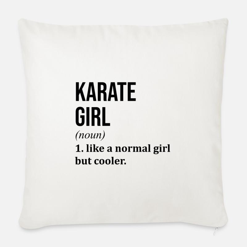 Karate - Sofakissen mit Füllung 45 x 45 cm - Naturweiß
