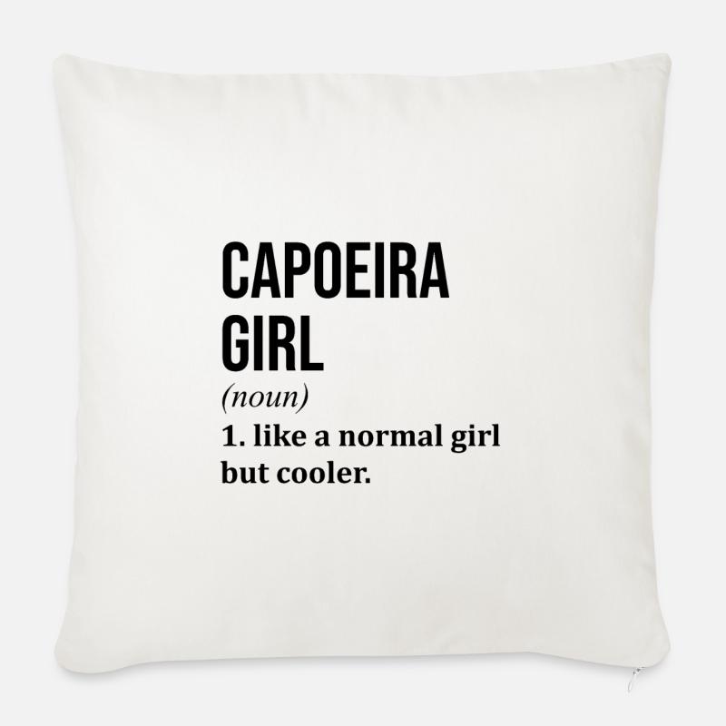 Capoeira - Sofakissen mit Füllung 45 x 45 cm - Naturweiß 