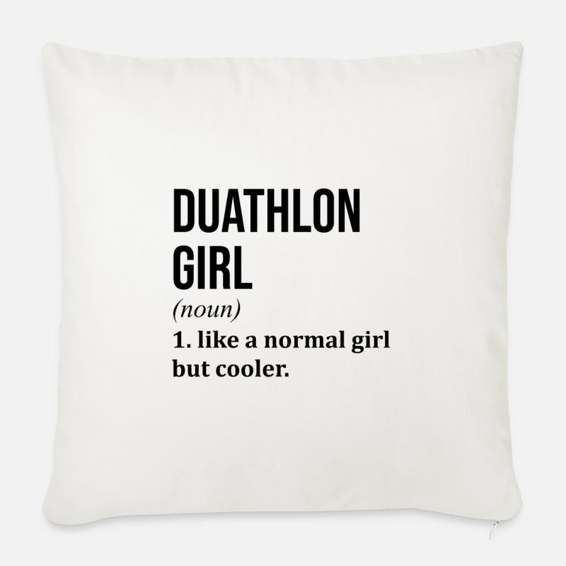 Duathlon - Sofakissen mit Füllung 45 x 45 cm - Naturweiß 