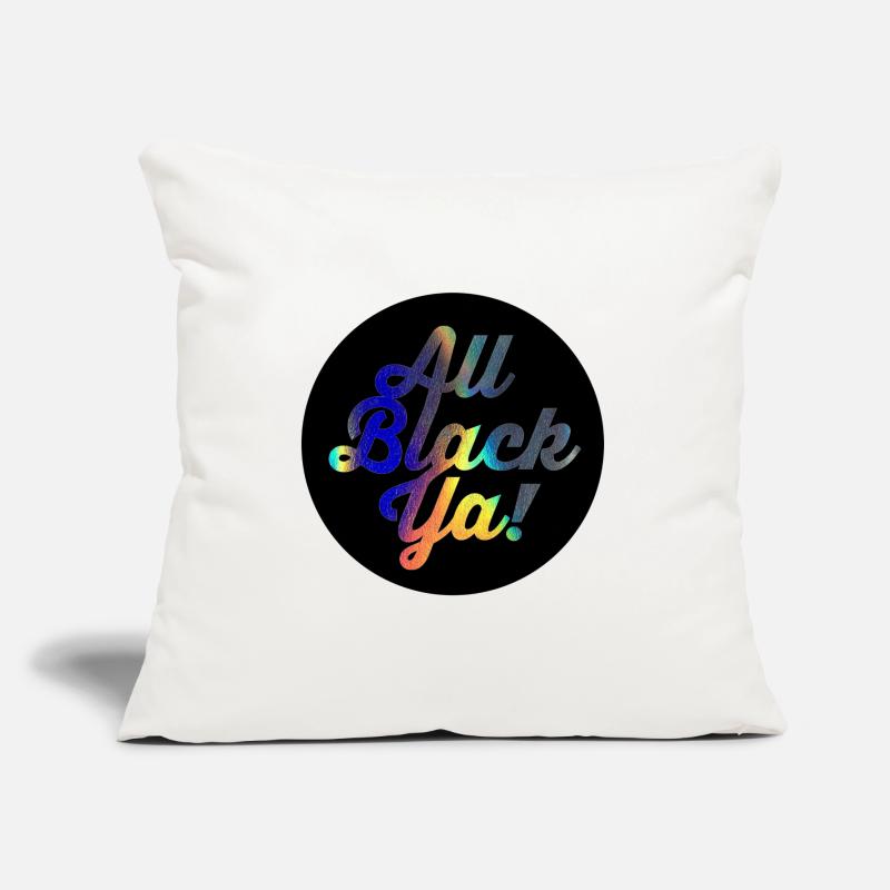 All Black Ya Gradient Script Sofa pillow with filling 45cm x 45cm