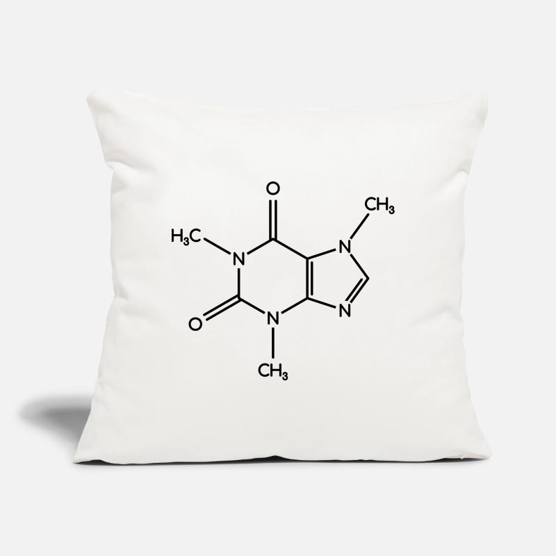 Molécule de caféine - Formule de structure Coussin et housse de 45 x 45 cm