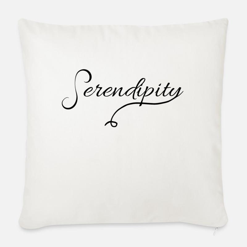 sérendipité - Coussin et housse de 45 x 45 cm - blanc nature