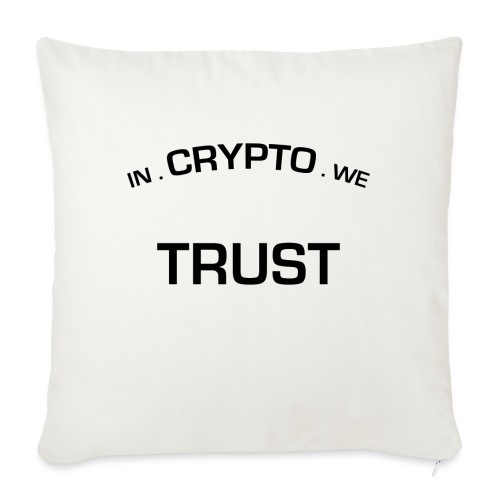 In Crypto we trust - Bankkussen met vulling 45 x 45 cm