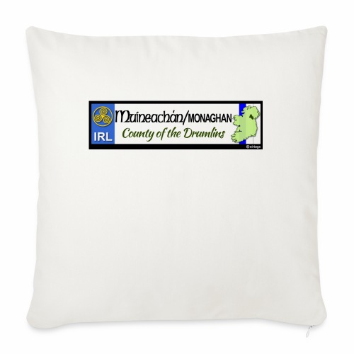 MONAGHAN, IRELAND: licence plate tag style decal - Sofa pillow with filling 45cm x 45cm