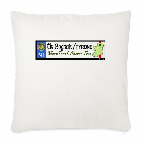TYRONE, NORTHERN IRELAND licence plate tags decal - Sofa pillow with filling 45cm x 45cm