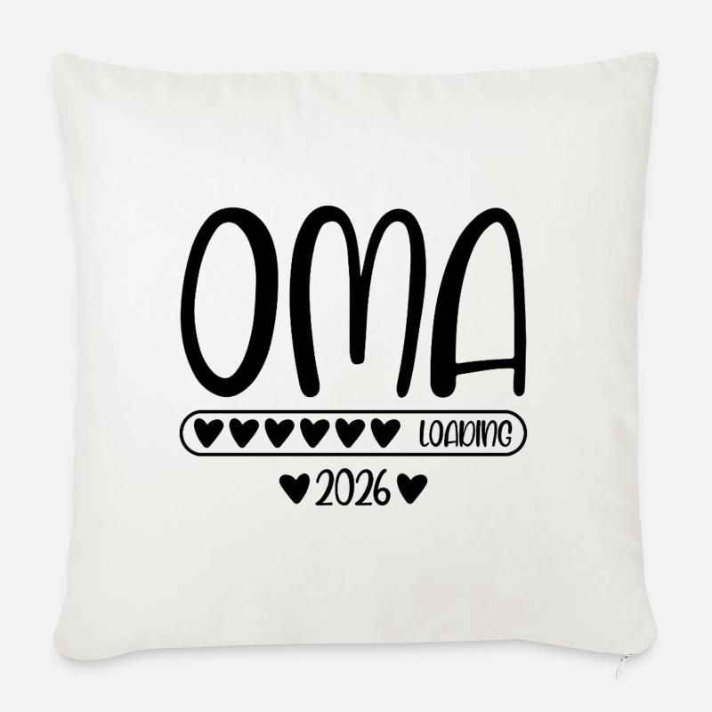 Oma 2026 loading - Sofakissen mit Füllung 45 x 45 cm - Naturweiß 