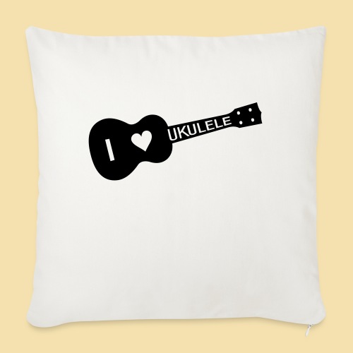 I love UKULELE - Poduszka na kanapę z wkładem 45 x 45 cm