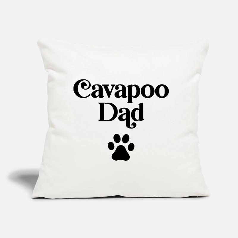 Cavapoo Vater Sofakissen mit Füllung 45 x 45 cm