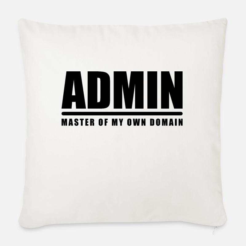 Admin administrator domain master master website - Sofa pillow with filling 45cm x 45cm - natural white