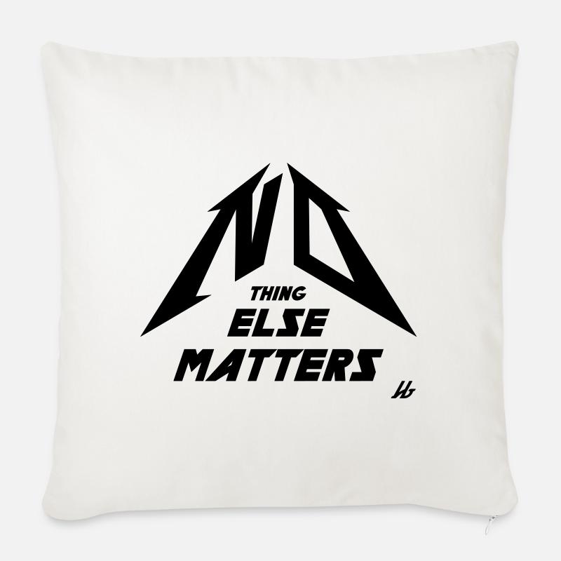 NO THING ELSE MATTERS - Sofakissen mit Füllung 45 x 45 cm - Naturweiß 