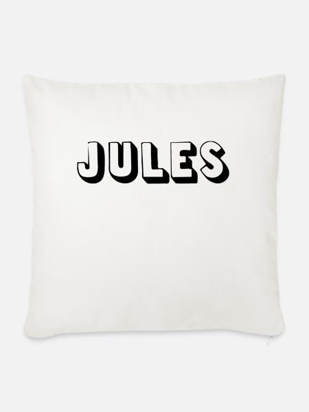 Name - Jules - Sofakissen mit Füllung 45 x 45 cm - Naturweiß